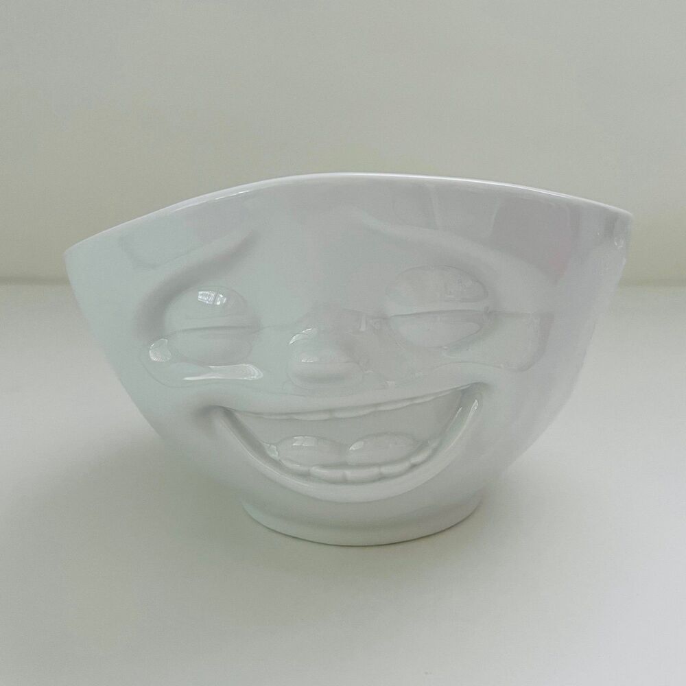 58 PRODUCTS TASSEN Bowl "Laughing" White, 1,000 ml